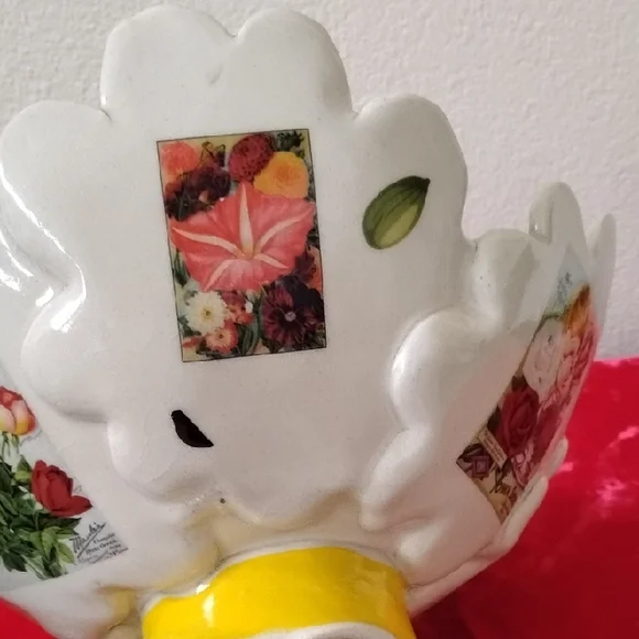 NWOT Floral Ceramic Bowl - Picture 5 of 11